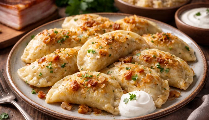 Pierogi zbójnickie jak z dobrej karczmy. Aromatyczne, sycące i obłędnie pyszne - zrobisz je łatwo w domu