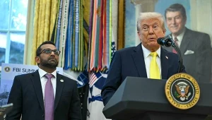 Dyrektor FBI Kash Patel i prezydent USA Donald Trump