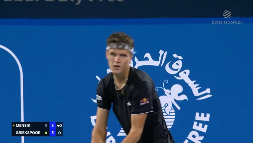 Jakub Mensik - Tallon Griekspoor. Skrót meczu. WIDEO
