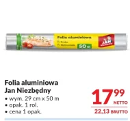 Алюмінієва фольга Jan Niezbędny
