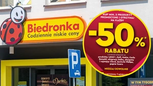 Biedronka z -50% na przemysłowe, tekstylia i zabawki. Jest warunek