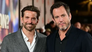 Bradley Cooper i Will Arnett na premierze filmu "Czy mnie słychać?" w Londynie w 2026 roku