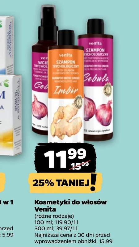 Косметика для догляду за волоссям Venita