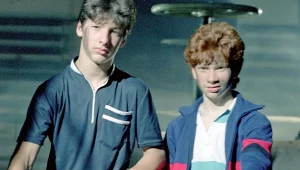 Tadeusz Horvath i Artur Pontek w scenie z filmu "Mów mi Rockefeller"