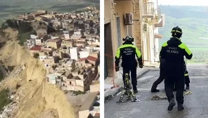 Akcja włoskich strażaków na skraju przepaści. "To było jak napad na bank"