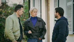 Olgierd (Arkaduisz Krygier), Maja (Lea Oleksiak), Krystian (Tomasz Skrzypniak) w "Gliniarzach"