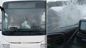 29-latek wyrzucał z jadącego samochodu jogurty. Został zatrzymany