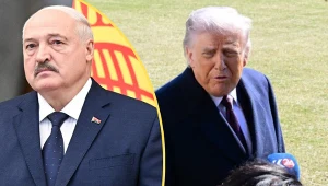 Białoruski przywódca Alaksandr Łukaszenka i prezydent USA Donald Trump