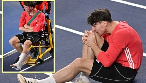 Polski rekordzista świata zwieziony na wózku. Dramat tuż po życiówce