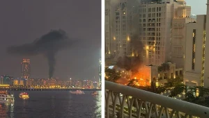 Dubaj jako strefa wojny. Wybuchy na słynnych Wyspach Palmowych 