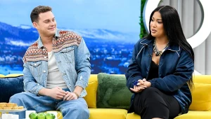 Patricia Kazadi i Adam Zdrójkowski w "halo tu polsat"