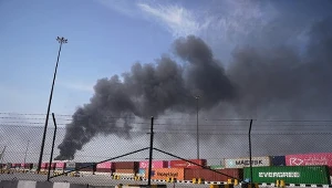 Jeden z irański dronów spadł w porcie w Dubaju