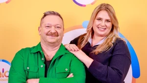 Wiesław Nowobilski i Ela Romanowska, czyli ekipa "Naszego nowego domu" w "halo tu polsat"