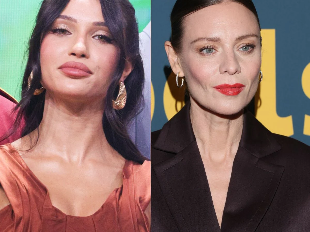 Natsu, Magdalena Boczarska Dwie kobiety ukazane na portrecie, każda w innym stylu ubioru i makijażu, patrzą bezpośrednio w obiektyw, tło jednobarwne lub ze wzorami.