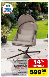 Fotel ogrodowy Carrefour