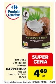 Ekstrakt z miąższu kokosa Carrefour