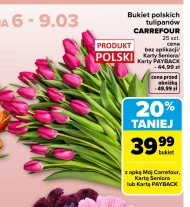 Bukiet tulipanów Carrefour
