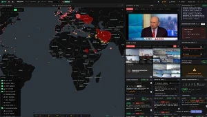 World Monitor gromadzi w jednym interfejsie wizualizacje na mapie, strumienie danych, wiadomości i analizy na temat konfliktów i geopolityki