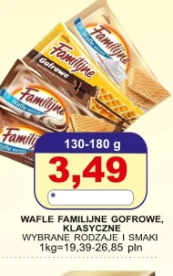 Wafle gofrowe Familijne
