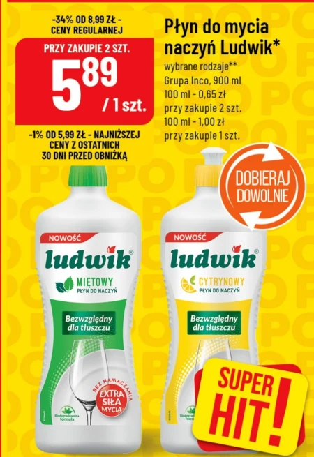 Засіб для миття посуду Ludwik