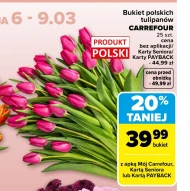 Bukiet tulipanów Carrefour