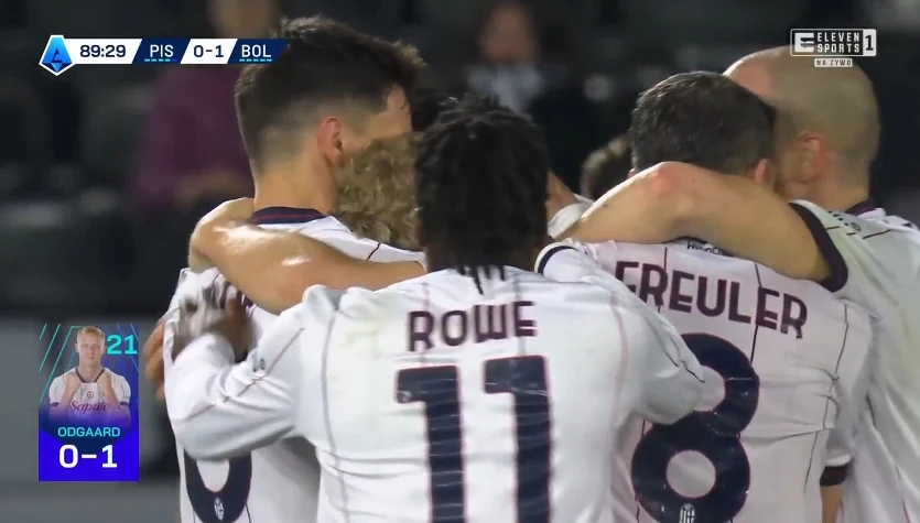 Gol dla Bologny. Jens Odgaard strzelcem decydującej bramki. WIDEO (Eleven Sports)