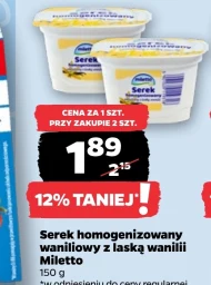Serek homogenizowany Miletto