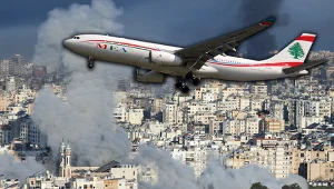 Samolot pasażerski wystartował z Bejrutu pomimo izraelskiego ostrzału