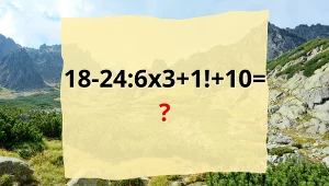 Uważaj na nietypowy znak w działaniu. Ten szczegół zmienia cały wynik