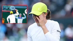 Zachowanie Świątek widział wtedy cały świat. Zawrzało. Wzrok na Abramowicz