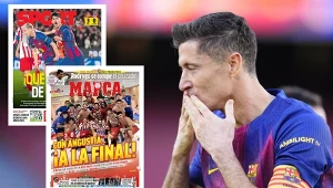 Lewy mógł się tylko przyglądać, wrze po meczu Barcy. Głośno o tym, co zrobili