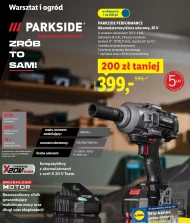 Akumulatorowy klucz udarowy Parkside