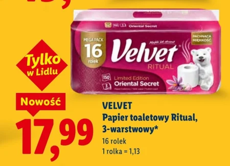 Туалетний папір Velvet