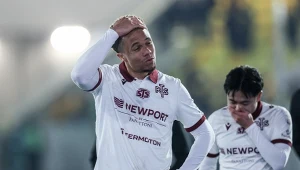 Steve Kapuadi po meczu GKS Katowice - Widzew Łódź w 1/4 finału Pucharu Polski