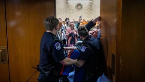 Weteran wyprowadzony siłą z Kapitolu. "Nikt nie chce walczyć za Izrael"