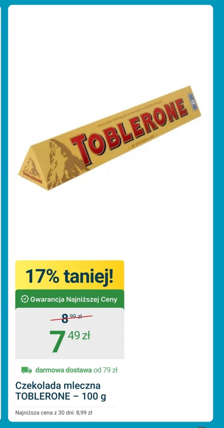 Шоколад Toblerone