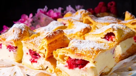 Karpatka z malinami. Idealne ciasto na Dzień Kobiet i nie tylko. 