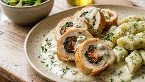 ​Nowe oblicze domowej klasyki. Drobiowe roladki ze szpinakiem według przepisu Karoliny Stolarskiej-Bigos
