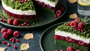 Zielony "pewniak" wśród domowych wypieków – torcik "leśny mech" z malinami od Karoliny Stolarskiej-Bigos 