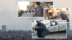 Obraz wojny w Iranie. Reporter nadawał na żywo, gdy doszło do ataku na Teheran