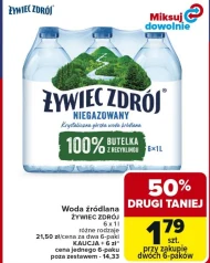 Woda źródlana Żywiec zdrój