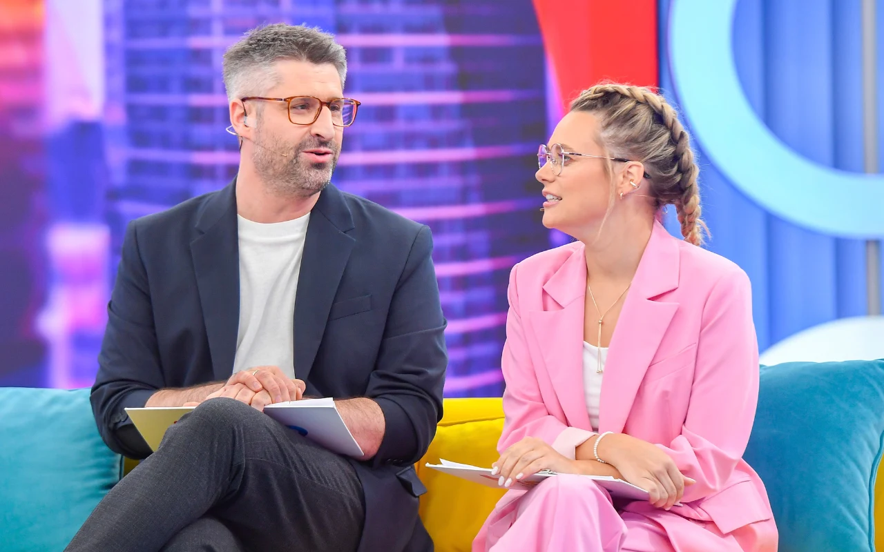 Olga Łasak i Piotr Gomulec w "halo tu polsat"