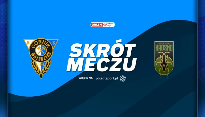 Górnik Zamek Książ Wałbrzych - Miasto Szkła Krosno. Skrót meczu