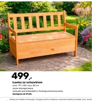 Ławka ze schowkiem