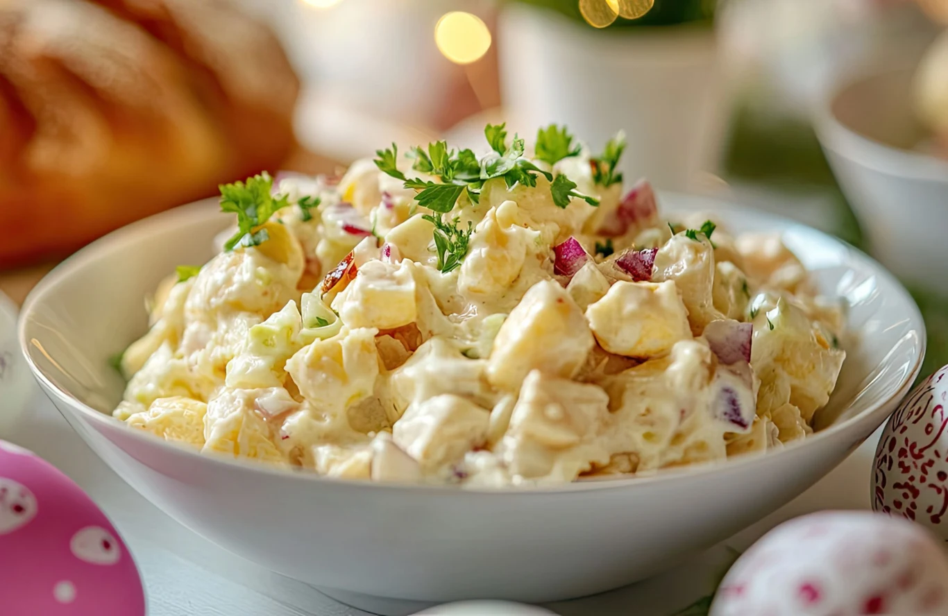 Smaczna sałatka na wielkanocny stół