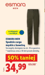 Spodnie męskie Esmara