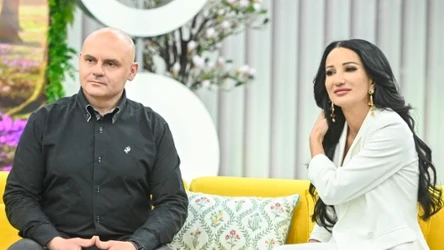 Justyna Steczkowska i dr Sławomir Kuczkowski w studiu "halo tu polsat"