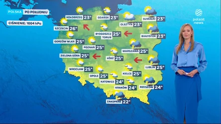 Prognoza pogody na wtorkowe popołudnie