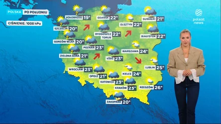 Prognoza pogody na piątkowe popołudnie