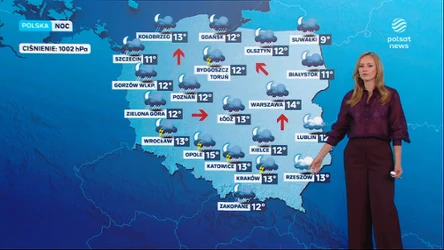 Deszczowa noc w większej części Polski